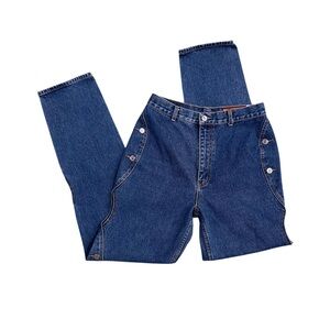 Vintage Women’s Lawman 90’s High Waisted Western Style Blue Jeans